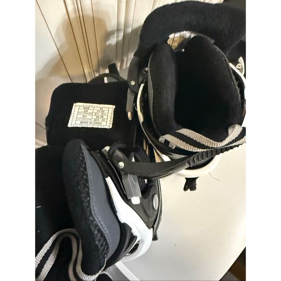 Nattork Balance Blade Adjustable Skate Ice Hockey Skates Black Gray Size 1-4Y - Picture 7 of 11